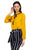 Ruffle mock pussycat bow shirt