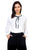 Ruffle mock pussycat bow shirt