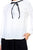 Ruffle mock pussycat bow shirt