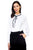 Ruffle mock pussycat bow shirt