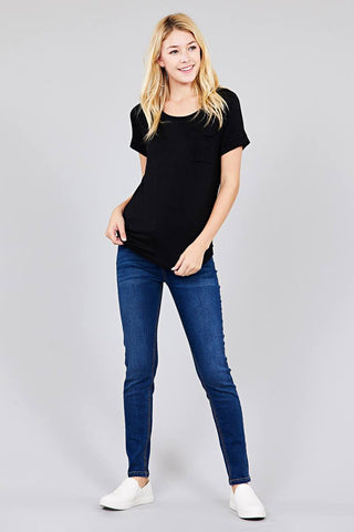 Waist drawstring washed denim jogger skinny pants