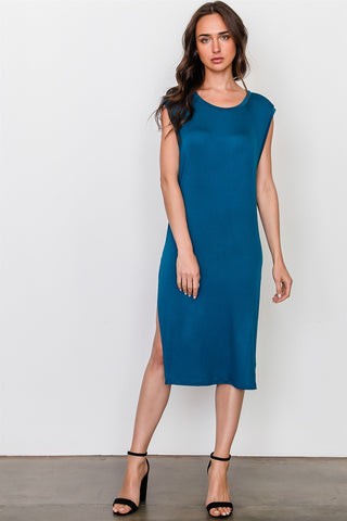 Side split long tunic top