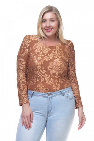 Velvet Contrast Bodysuit