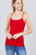 Cropped Cami Tank W/ Adjustable Spaghetti Straps