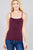 Cropped Cami Tank W/ Adjustable Spaghetti Straps