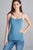 Cropped Cami Tank W/ Adjustable Spaghetti Straps