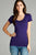 Basic Short Sleeve Scoop-neck Tee
