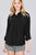 3/4 Roll Up Sleeve Chest Flap Pocket Woven Shirts