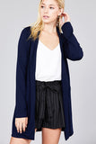 Long Sleeve Notched Collar W/pocket Tunic Jacket