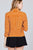 Shirring Sleeve Open Front W/label Striped Jacket