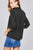 3/4 Roll Up Sleeve Front Patch Pocket Ot Print Rayon Challis Woven Shirt