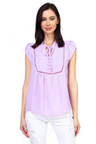 Solid Short Tulip Sleeve Shirts
