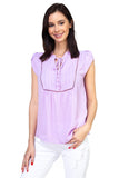 Solid Short Tulip Sleeve Shirts