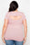 Plus Size Blush Cut Out Short Sleeve Knit Top