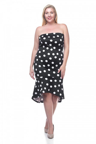 Sleeveless Polka Dot Dress