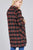 Long Sleeve Notched Lapel W/pocket Heavy Plaid Long Jacket