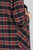 Long Sleeve Notched Lapel W/pocket Heavy Plaid Long Jacket