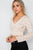 Polka Dot Long Sleeve Cropped Top