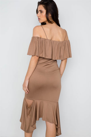 Cami Flounce Cut Out Dress