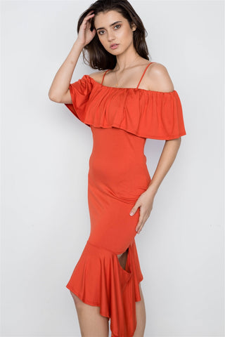 Cami Flounce Cut Out Dress