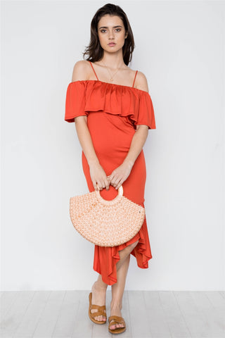 Cami Flounce Cut Out Dress