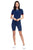 Stripe Band Top & Biker Shorts Set