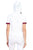 Stripe Band Top & Biker Shorts Set