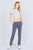 Short Sleeve V-neck W/surplice Tie Detail Multi Stripe Print Woven Top