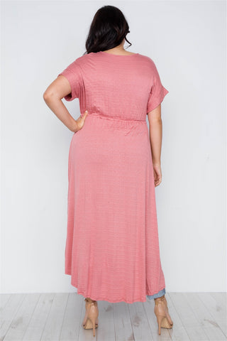 Plus Size Basic High Low Cardigan Cover Up