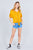Short Dolman Sleeve V-neck W/button Detail Front Tie Rayon Spandex Cardigan