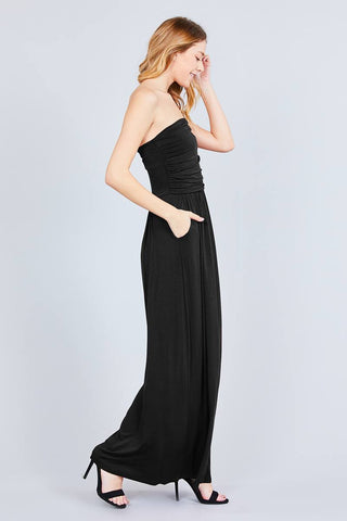 Rayon Modal Spandex Tube Top Maxi Dress