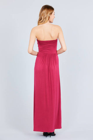 Rayon Modal Spandex Tube Top Maxi Dress