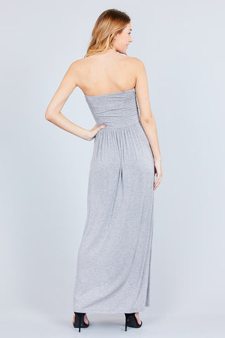 Rayon Modal Spandex Tube Top Maxi Dress