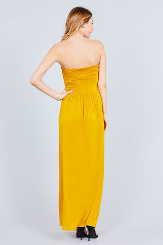 Rayon Modal Spandex Tube Top Maxi Dress