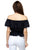 Splat Print Ruffle Cropped Shirt