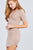 Short Sleeve Round Neck Rayon Spandex Rib Mini Dress