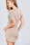 Short Sleeve Round Neck Rayon Spandex Rib Mini Dress