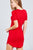 Short Sleeve Round Neck Rayon Spandex Rib Mini Dress