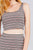 Double Scoop Neck Crop Top Pencil Midi Skirt