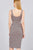 Double Scoop Neck Crop Top Pencil Midi Skirt