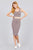 Double Scoop Neck Crop Top Pencil Midi Skirt