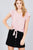 Ruffle Short Sleeve Front Tie Crinkle Gauze Woven Top