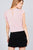 Ruffle Short Sleeve Front Tie Crinkle Gauze Woven Top