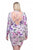 Mock Neck Floral Dress