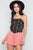 Mid-rise Light Crinkled Self Tie Shorts
