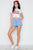 Mid-rise Light Crinkled Self Tie Shorts