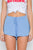 Mid-rise Light Crinkled Self Tie Shorts