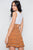 Stripe Button Down High Waist Retro Mini Skirt