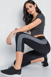 Contrast Stripe Active Sporty Leggings
