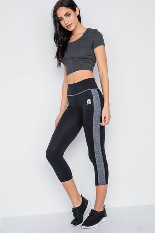 Contrast Stripe Active Sporty Leggings